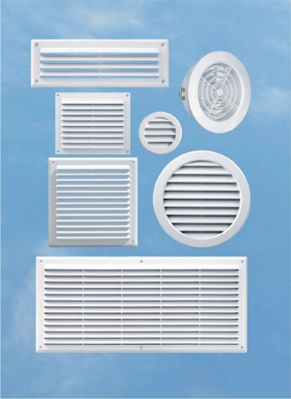 větrací mřížky plastové univerzální